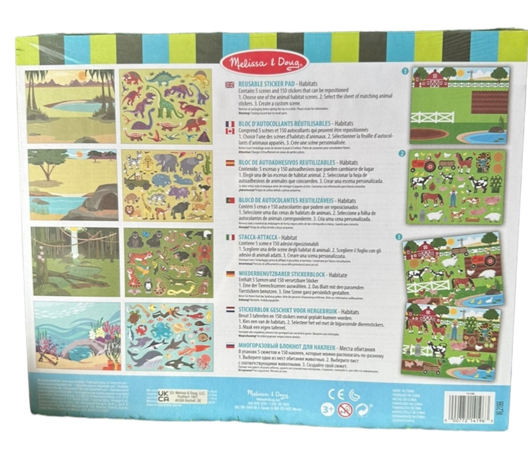 Melissa & Doug Bloc Adhesivos reutilizables