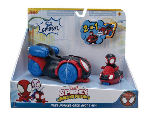 Spidey Quick Shot 2 en 1 Miles Morales